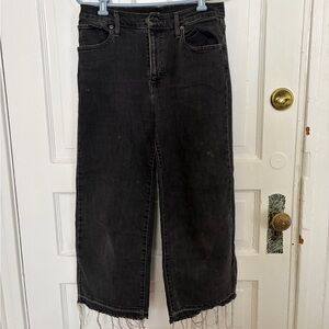 Black faded denim Levi Jeans